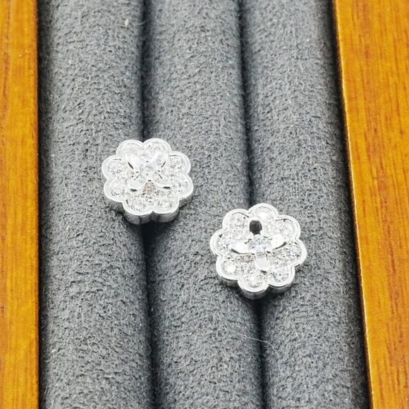 Kate Spade Metal Four-Leaf Clover Stud Earrings - Picture 3 of 4